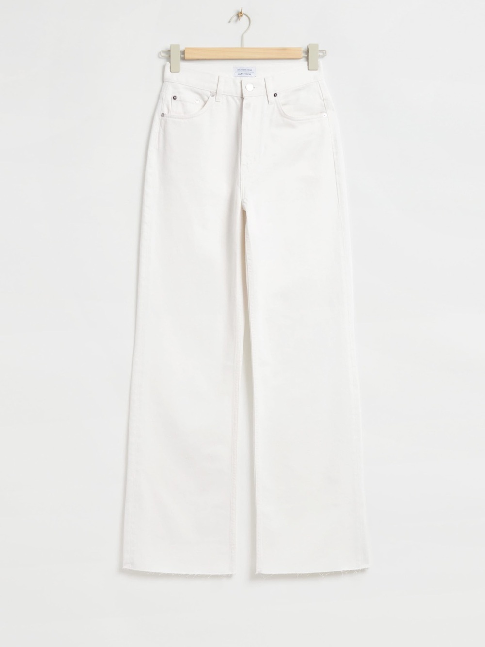 Never worn❗️& Other Stories Straight Leg Jeans | Cream | Size 28 - Picture 1 of 4